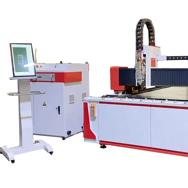 High quality and hot sale 3000mm*1500mm fiber laser cutting machine with free water cooling and blower