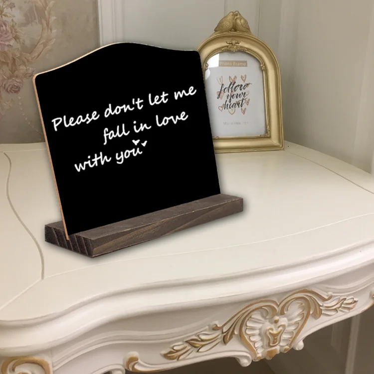 
Creative double-sided small decoration home decoration hotel bar writing wooden blackboard message board crafts 