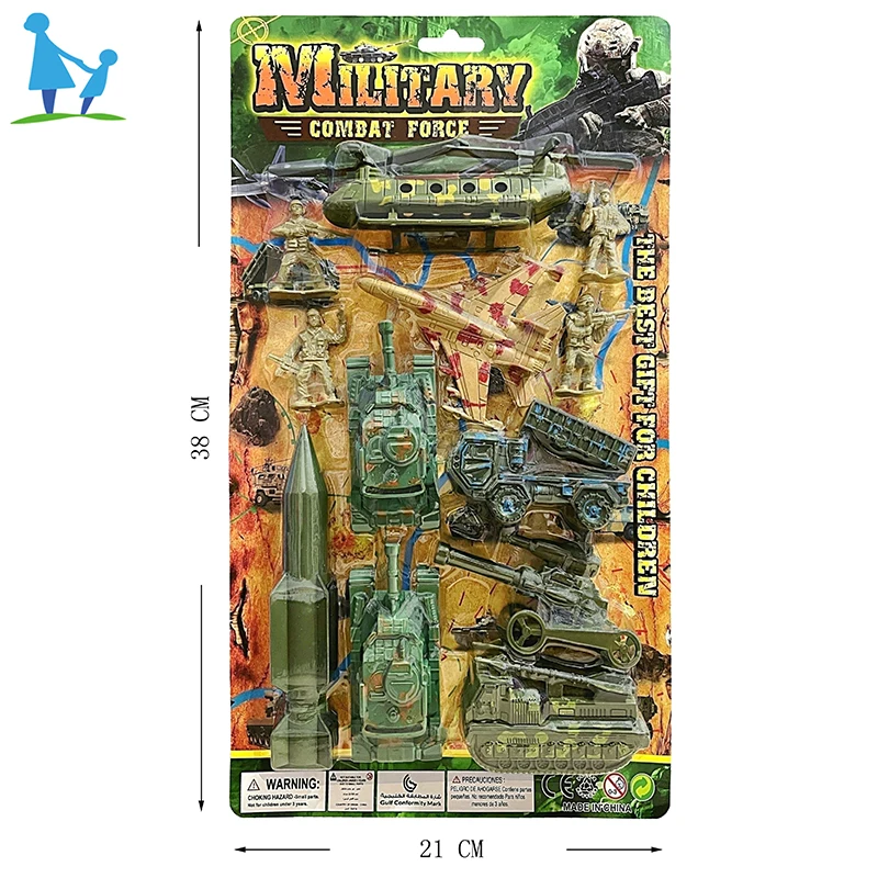 Educational Toy Boys Military Small Vehicle Set  Soldiers Toy Plastic Military Toys Series For Kids