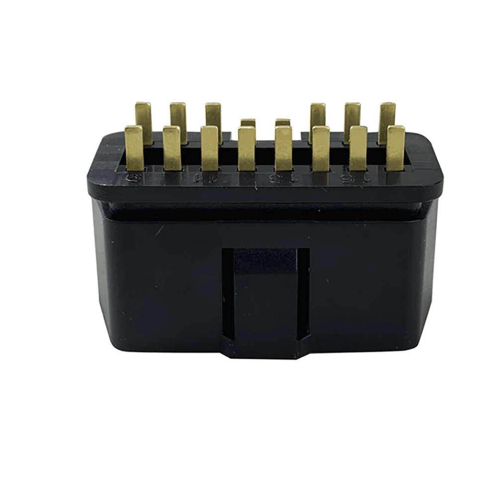 Custom male connector adapter plug 12V 24V OBD OBD2 OBDII connector