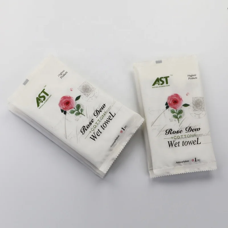Factory OEM Hot sale single package cheap custom design disposable wet towel