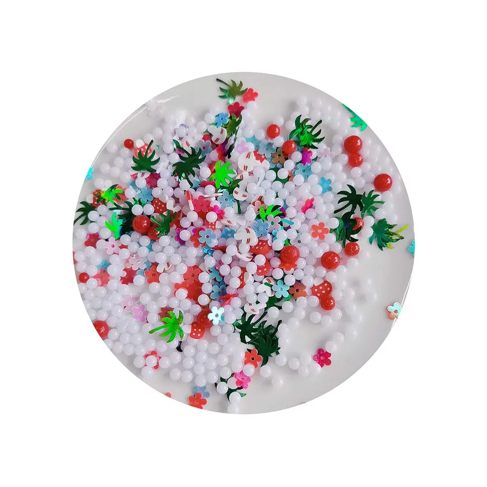 Polymer Hot Clay Sprinkles Mushroom Mixed Flower Coconut Tree Flake Sequins Slime Slices for Crafts Making DIY Confetti