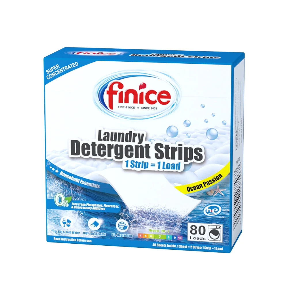 FNC746 Finice Eco Friendly Laundry Detergent Paper Sheets Private Label