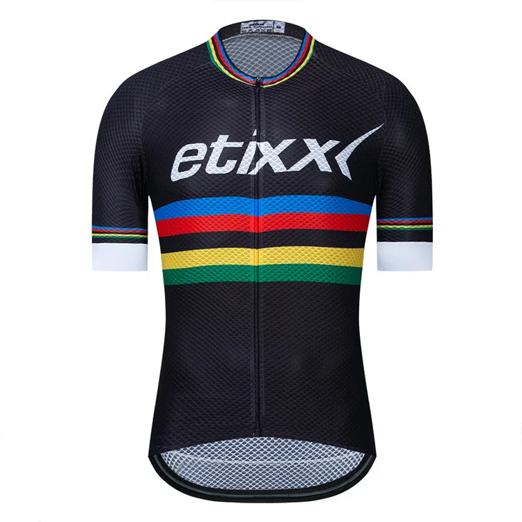 High Elasticity Cycling Jersey With Italy Silicon Grippers Short Sleeve MTB Bike Cycling Clothing Racing Bicycle Clothes