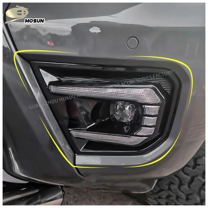 Daytime Running Light DRL with yellow white LED lamp Car Accessories for FORD RANGER WILDTRANK T9 2023 turn signal light
