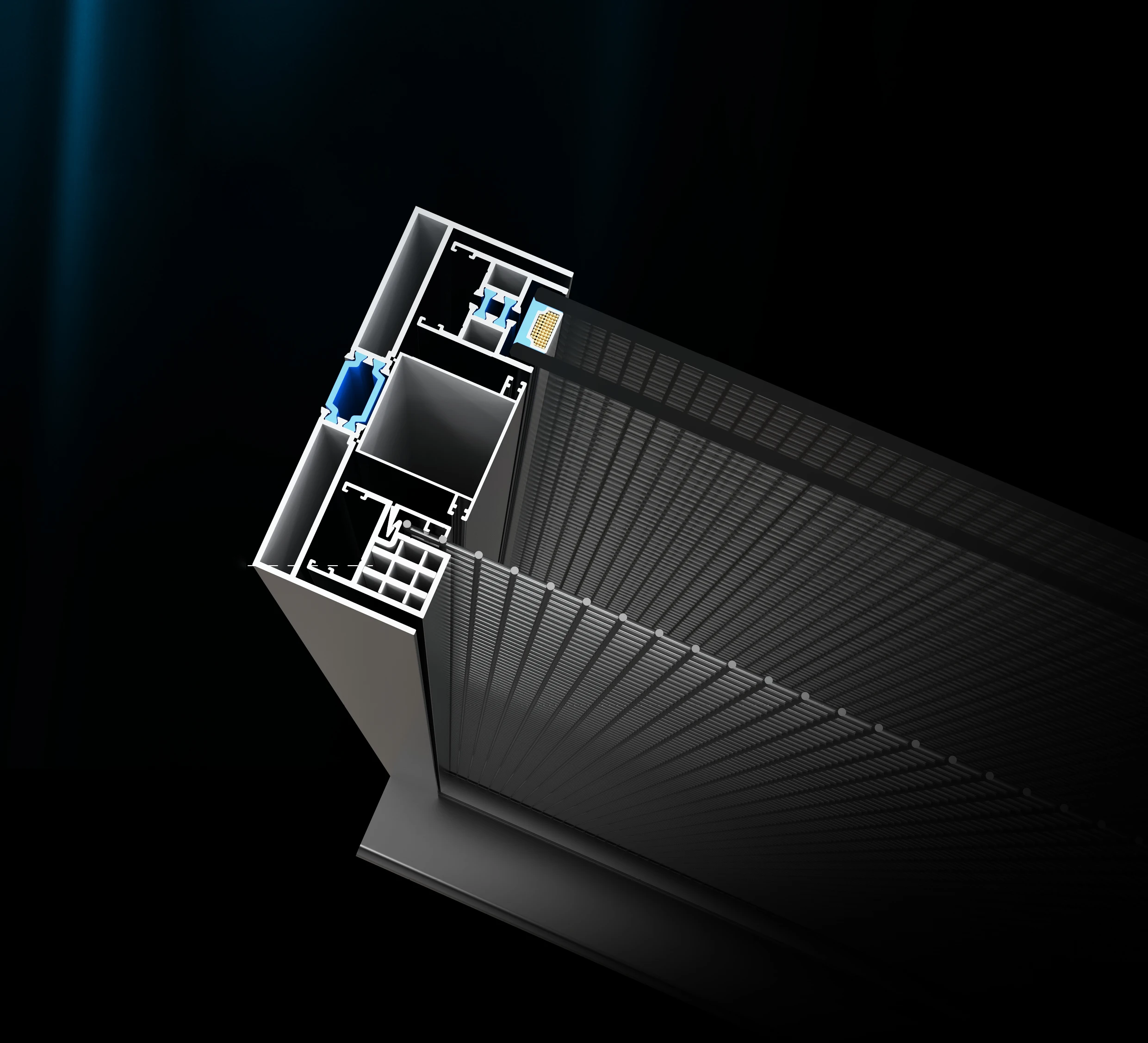 High Quality 130 Six-Track Sliding Windows Extremely Narrow Hidden Design Frame Sliding Window