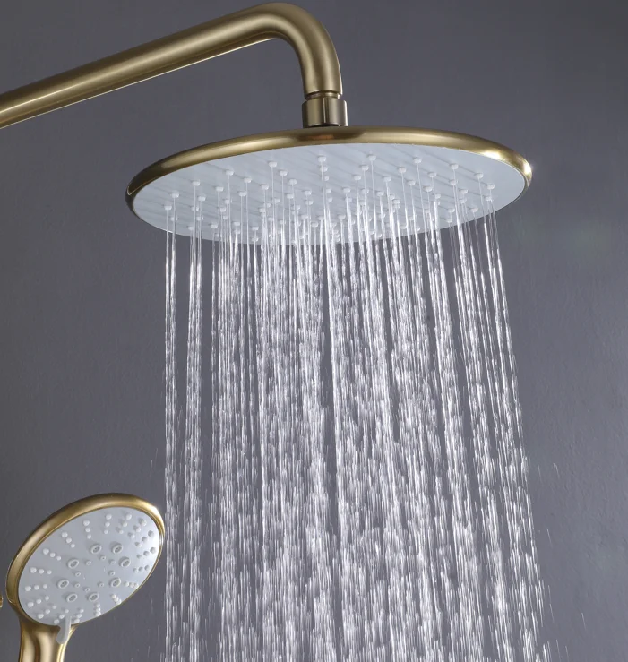 Wholesale Fashion Design High End Bathroom 3 Function Brass Constant Temperature Shower Faucet Sets