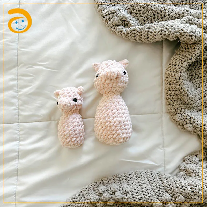 Crochet Chicken barnyard friends, crochet peg animals, crochet farm animal toys