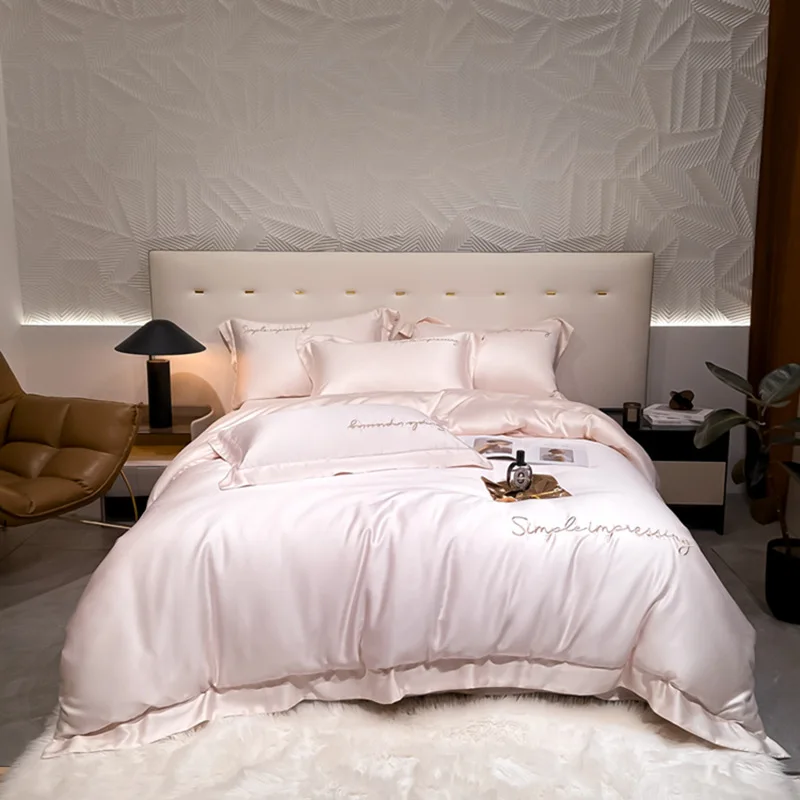 2022 Newest 100% Tencel Fiber Lyocell Luxury Bedding set Duvet Cover Set