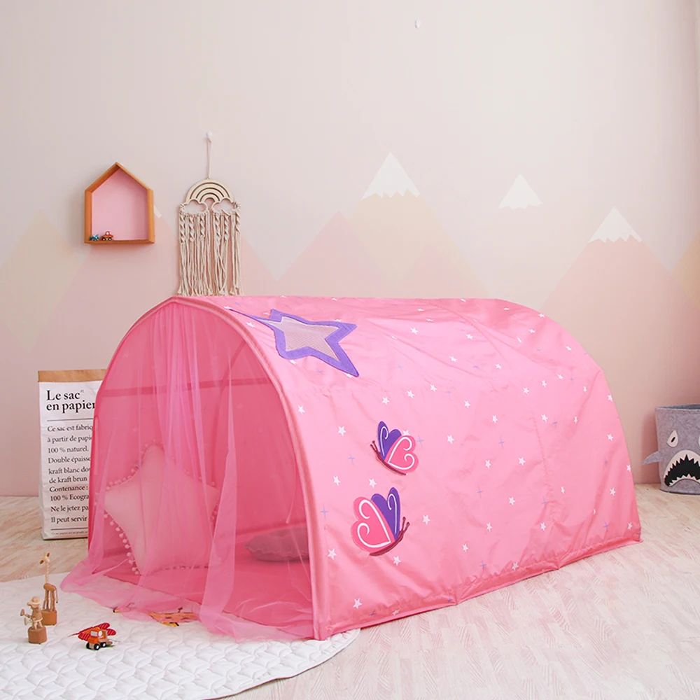 
MaiBeiBi New Style Peach Skin Kids Bed Tent With Mosquito Net Indoor Tunnel Tent For Kids Tent 