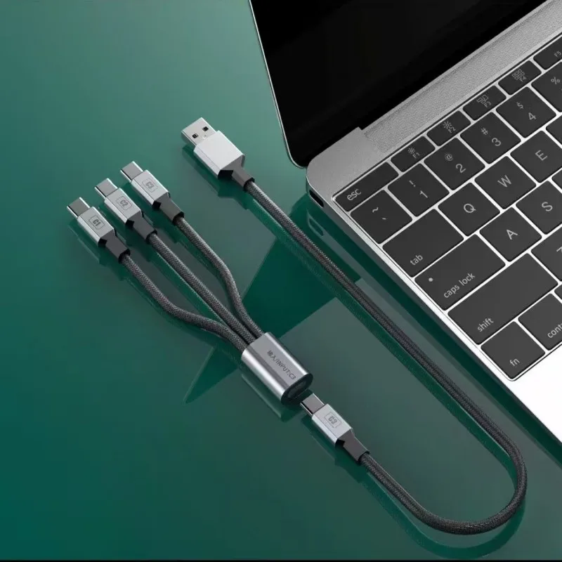 3 In 1 Fast Usb Charging Cable Universal Multi Function Cell Charger Cord Data Cable