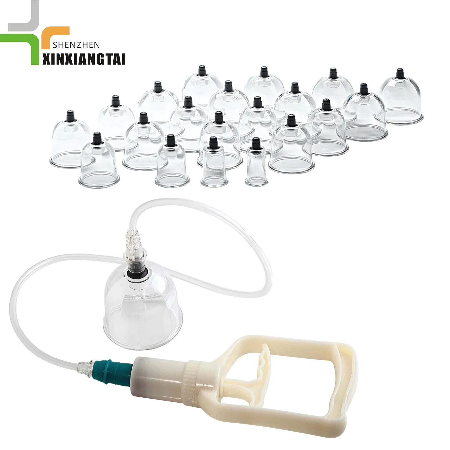 Hot Selling Chinese Hijama Cupping Set Massager  Transparent Cupping Set With Pump 20 Cups Cupping Therapy Set