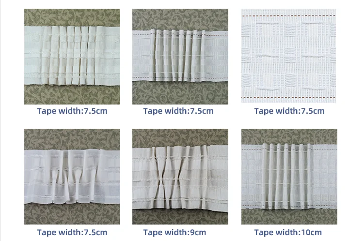 Cheap Polyester accessory home decorative pleat tape curtain tapes
