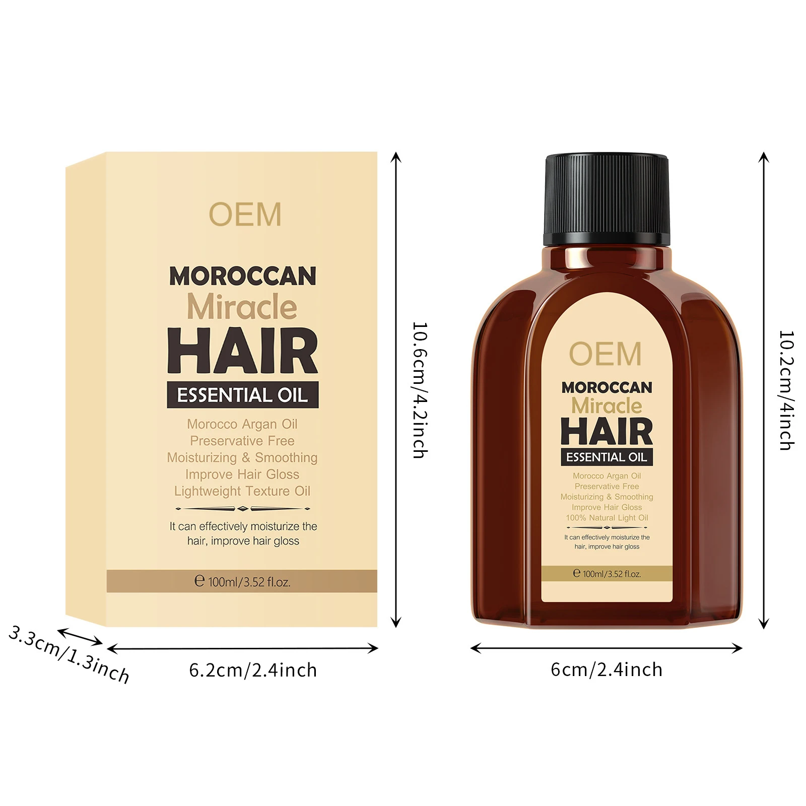 Low price Hair Care natural Contained Hair Growth Thickening Essential Oil Morocco Argan Oil