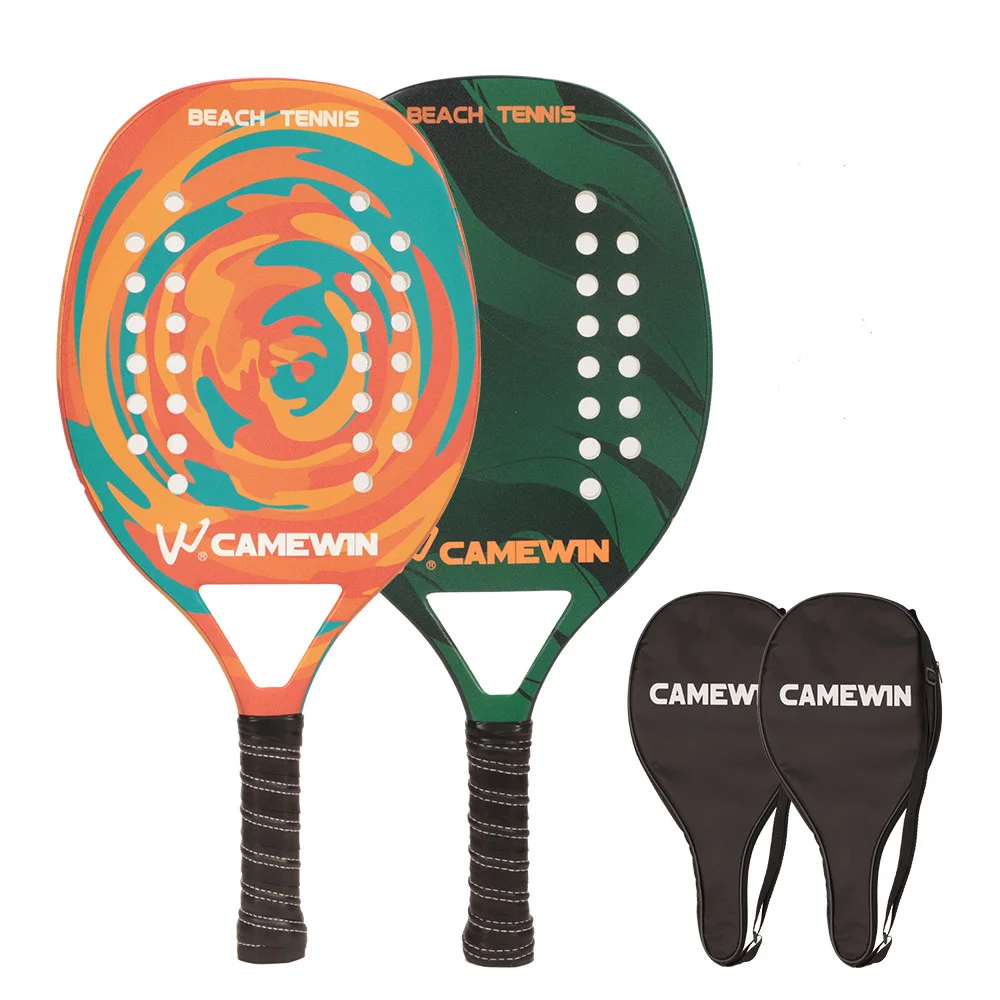 New Design CAMEWIN Outdoor Paddle Carbon Fiber Power Lite Pop Tennis Paddleball Racquets Beach Tennis Racket