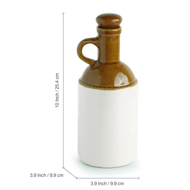 Wholesale Retro Ceramic Oil Bottle Handmade Porcelain Olive Oil Bottles