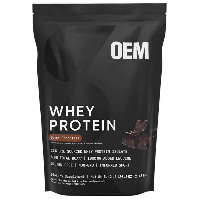 Private Label Muscle Building Powder Low Fat High Protein Nutrition Powder Whey Protein Powder for Men and Women