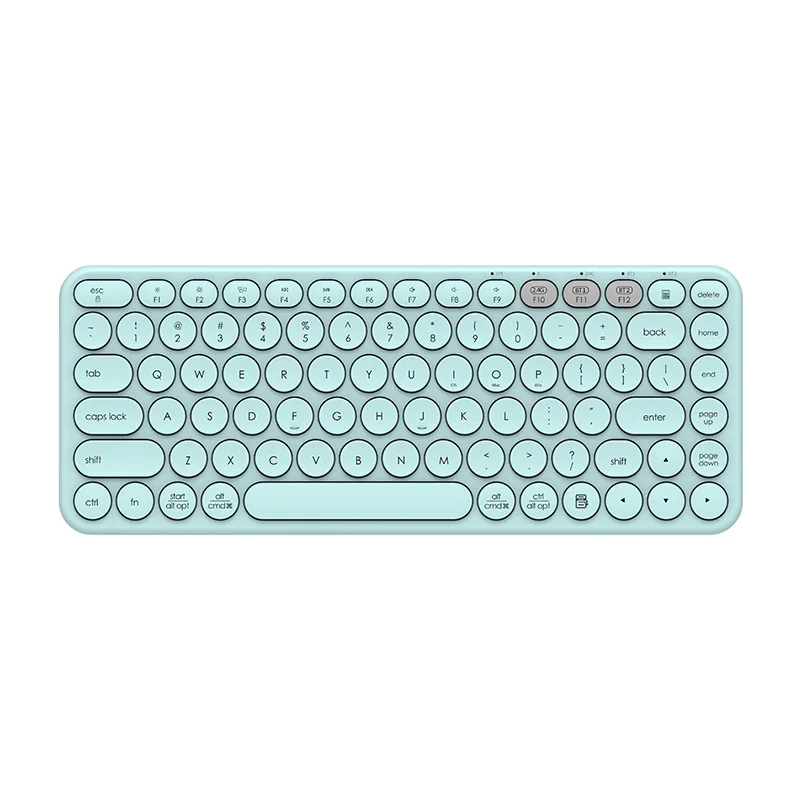 2.4 g Wireless Optical usb Keyboard  Retro  Keyboard Wireless Full Size Colorful Keyboard