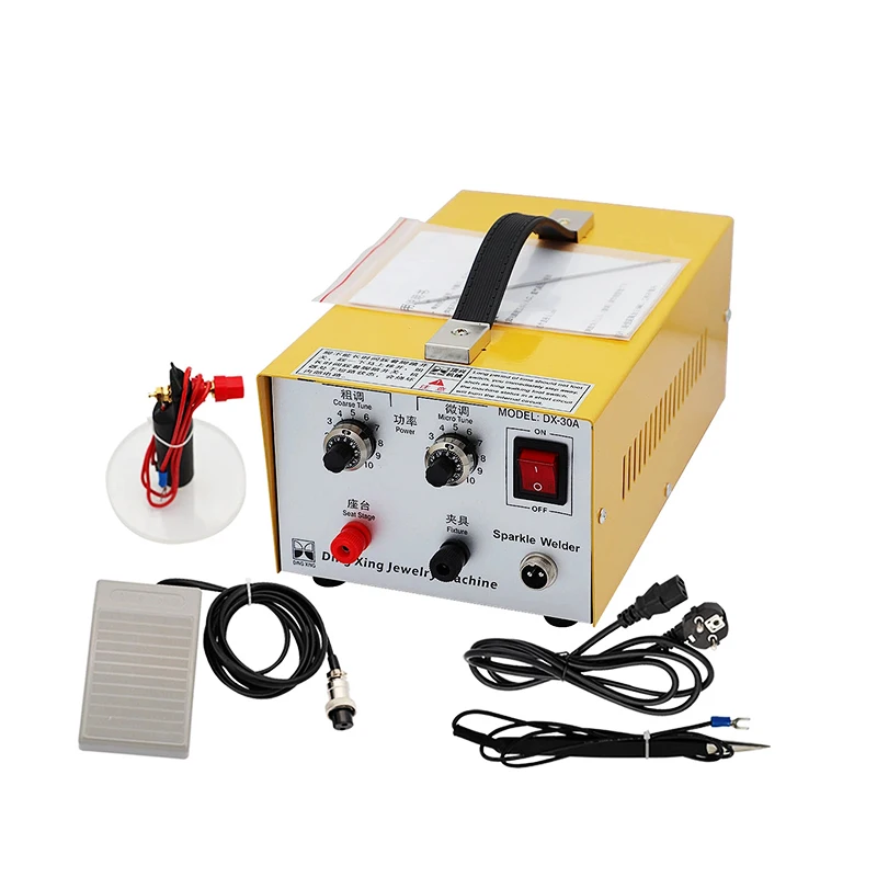 Ювелирные изделия для точечной сварки DX-30A кольцо стыковой машина золота и серебра ожерелье ручной лазерный сканер штрих кода