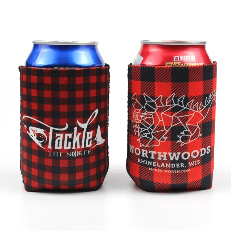 Custom large beer can cooler neoprene bottle insulated sleeve
