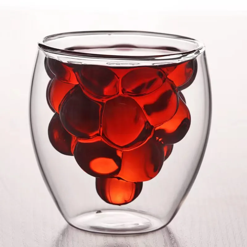 double wall tea wine coffee glass mug coffee double wall glass cup