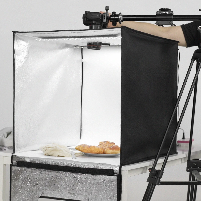 AMBITFUL 60cm Portable Foldable Photo Studio light Box with 5-color background dimmable suitable for Tabletop Photography