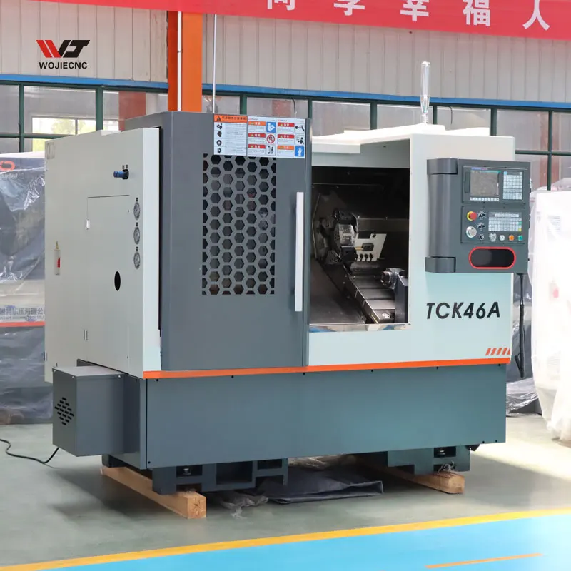 Горячая Распродажа токарный станок с ЧПУ TCK46A наклонная кровать токарный станок с ЧПУ