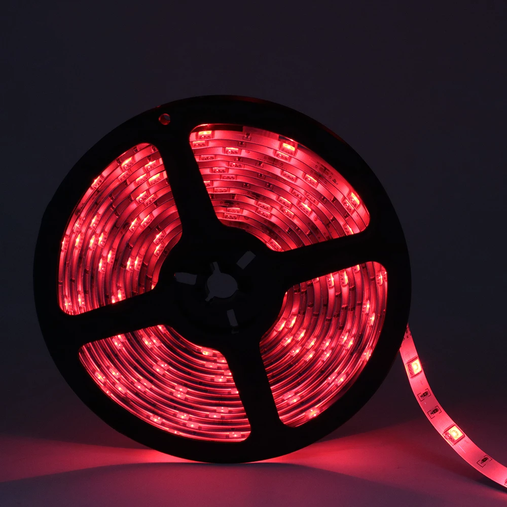  Комплект светодиодных лент RGB 5050 SMD 5 м 300 светодиодов гибкая светодиодная лампа + 44 клавиши ИК-пульт дистанционного управления комплект адаптера питания 12 В 3