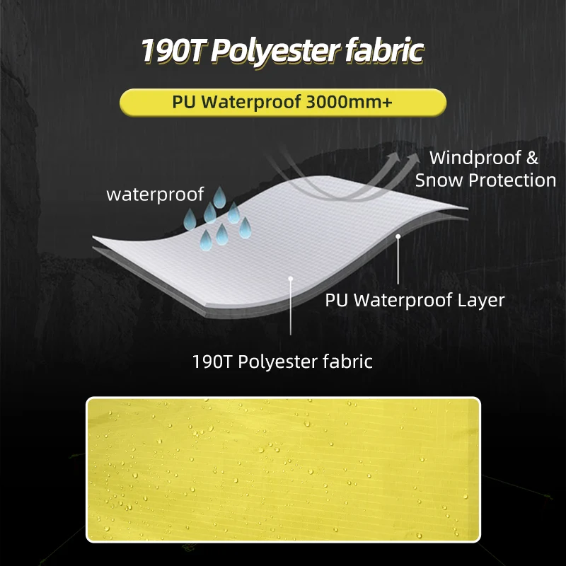 Aluminium Pole 4 Season Tent Outdoor Camping Family Tent Hiking Yurt Double Layer Waterproof 2-3 Person Professinal Large Tents