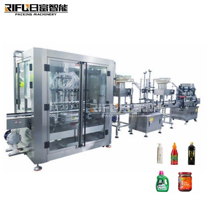 Automatic piston filling capping production line for passion fruit juice