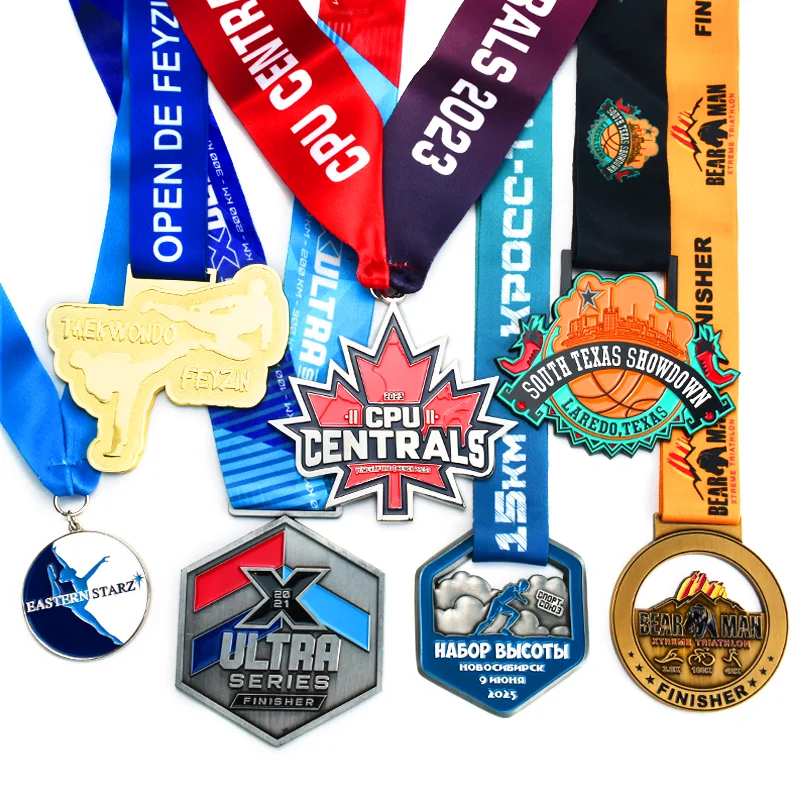 Factory Custom Engraved 3D Sport Metal Taekwondo Medals And Trophies