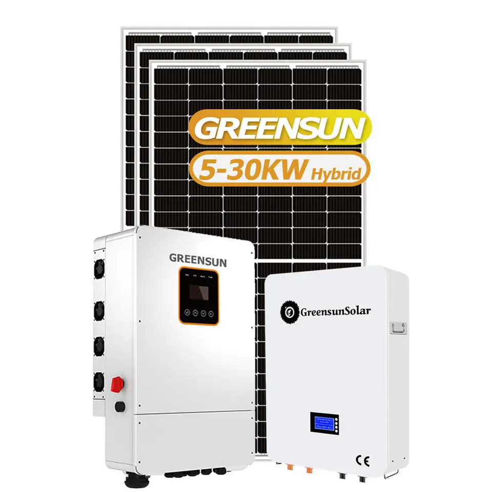 Complete Set Solar Energy System 10000w Hybrid Solar System 3KW 5KW 8kw 10KW Solar Power System for Home