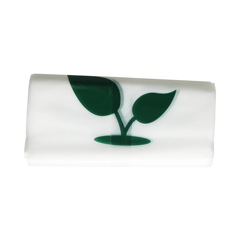 
100% biodegradable cornstarch EN13432 certificated eco supermarket compostable shopping bags 