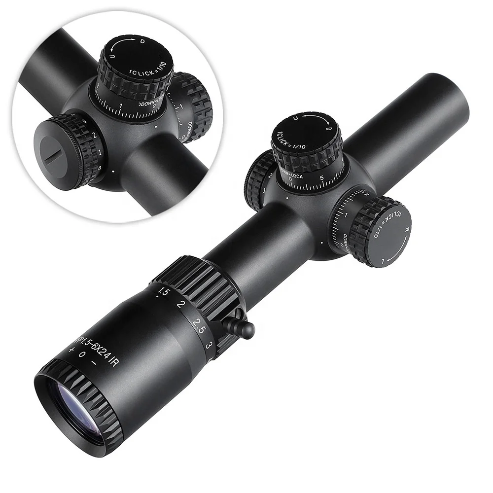 Ohhunt OEM Optics 1.5-6x24 FFP Glass Etched Reticle First Focal Plane Illuminated Hunting Optical Scope Sight