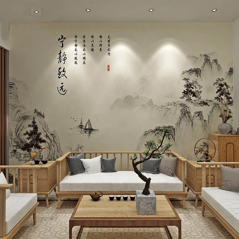 Wide Format Wallcloth Non-woven Eco- solvent Printable Wall Fabric With Various Pattern For Digital Printing