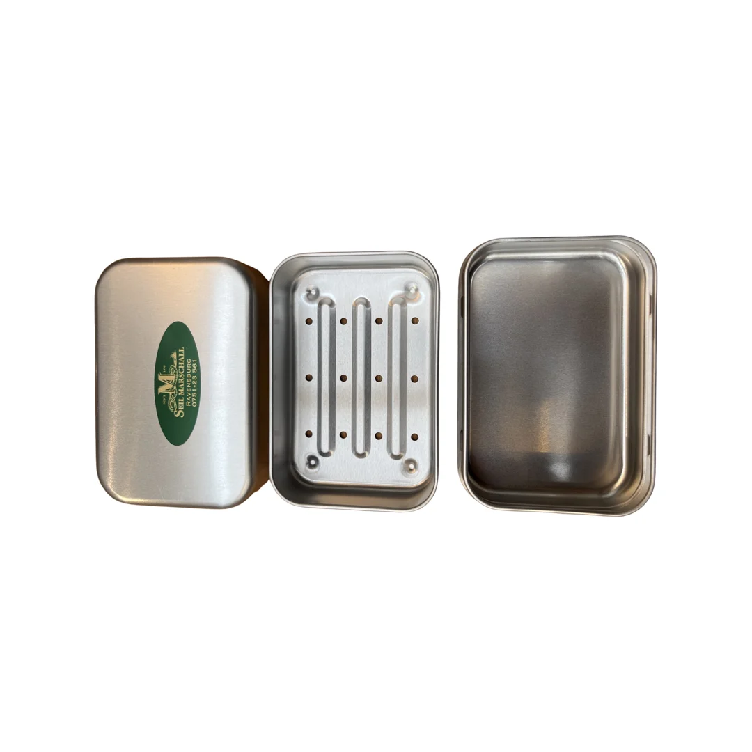 Mini Aluminum Soap Box Rectangle Metal Tin Jar Soap Box Holder Travel Bar Soap Containers
