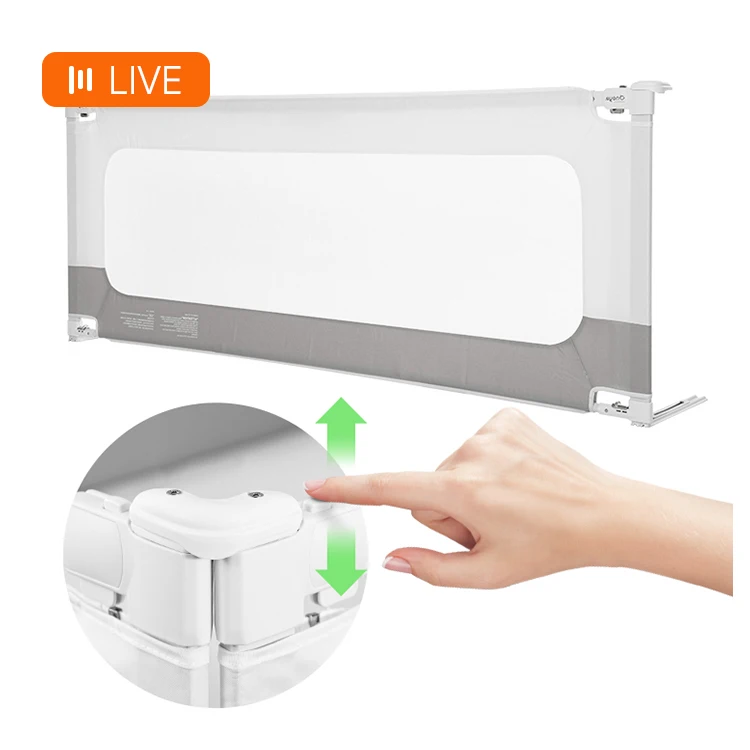 More Sturdy Toddler Baby Bed Rail Guard Healthy Material Protection Safety Barrier Avoid Slipping Bed Rails for Baby