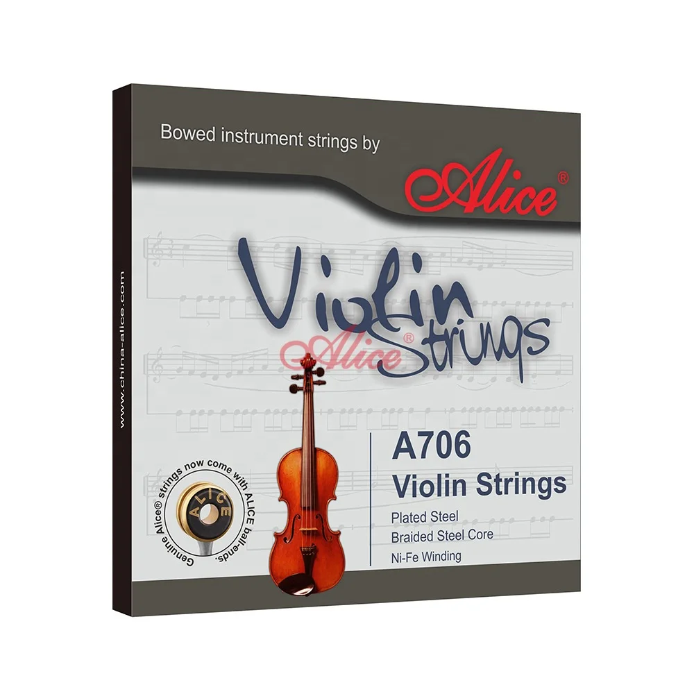 2022 Alice A706 set of strings violin strings steel core nickel-chromium alloy winding more rust-proof