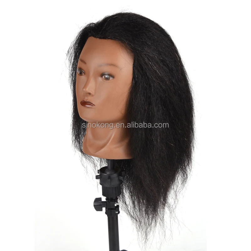 Beautiful afro kinky curly mannequin black hair braiding kit dummy for hairstyles