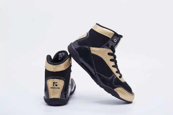 Wholesale Woosung Breathable Professional Boxing Wrestling Shoes