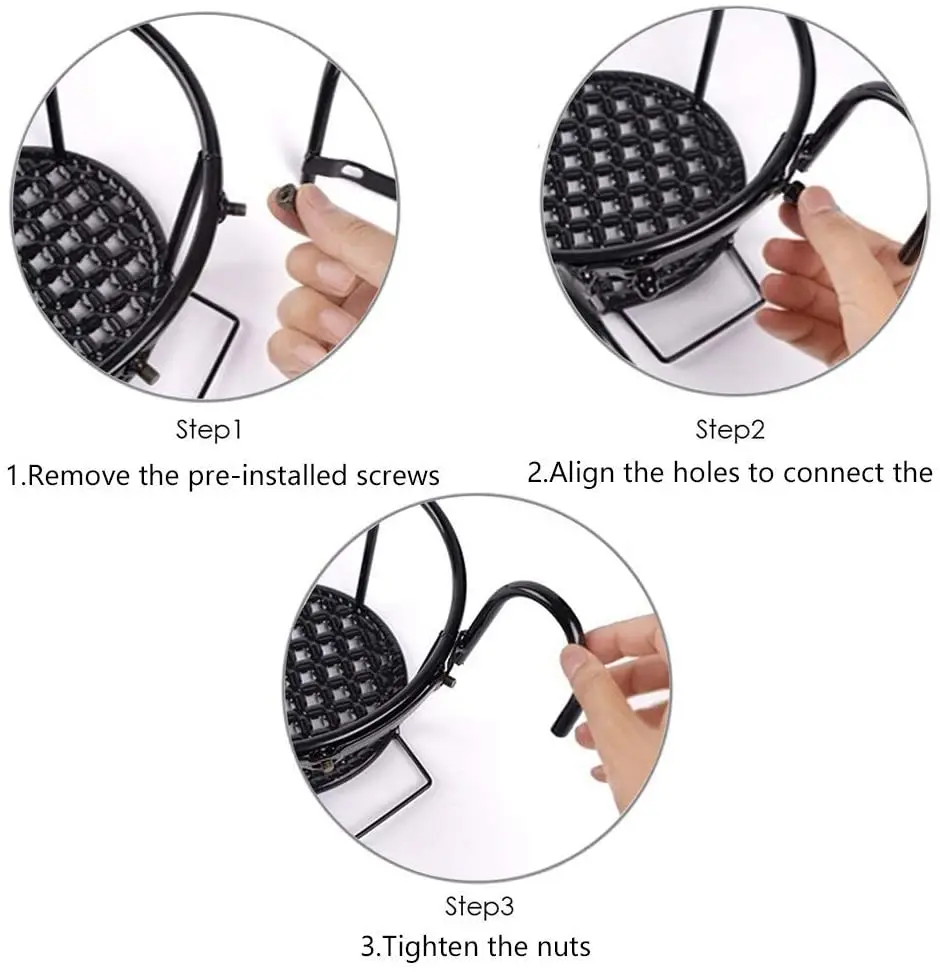 3 Counts Detachable Over The Rail Fence Window Hanging Metal Iron Flower Planter Pot Basket Rack Stand Holder