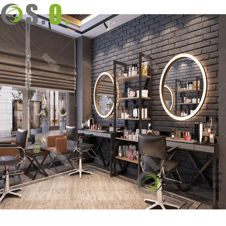 Fashionable High Class Nail Hair Shop Decoration Fashion Beauty Salon Interior Design