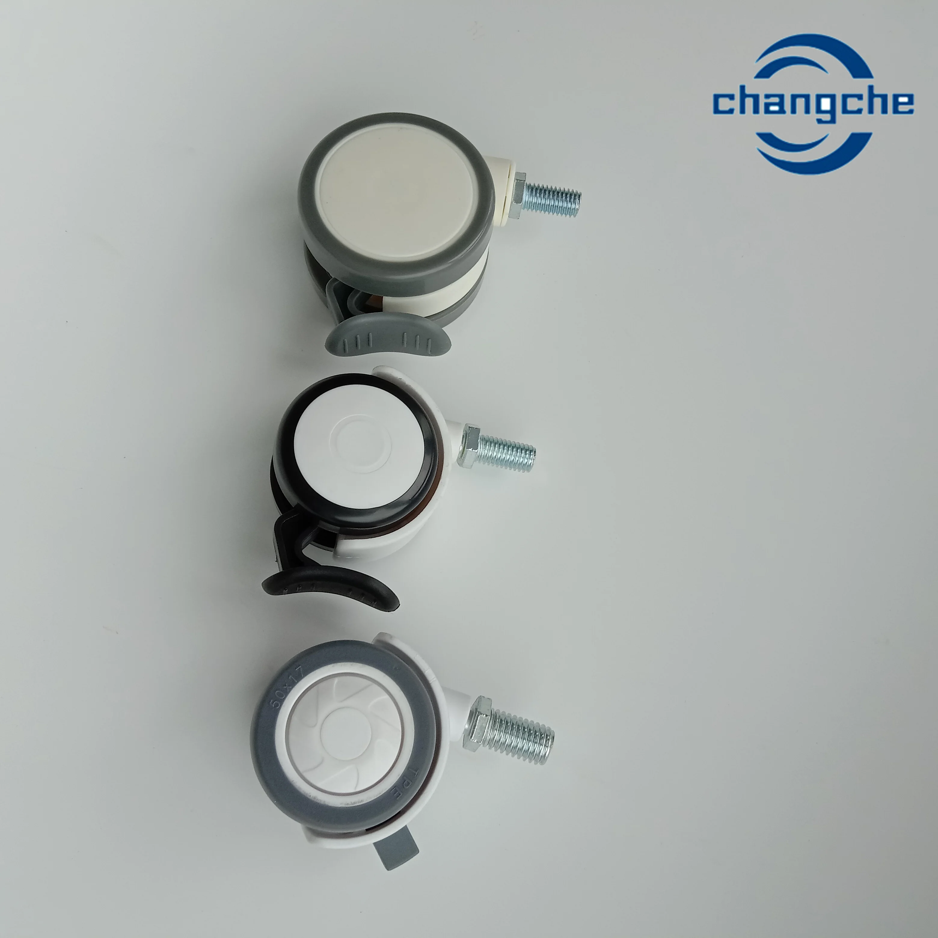 Customized TPR Medical Wheel Fixed Swivel Brake