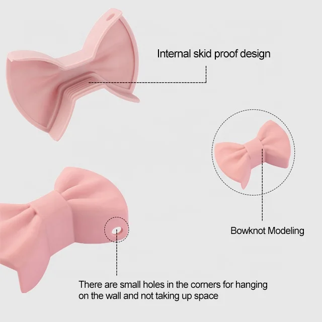 Kitchen Cooking Gloves Silicone Heat Insulator Clip Mini Oven Mitt Cooking Pot Lid Holder for Kitchen