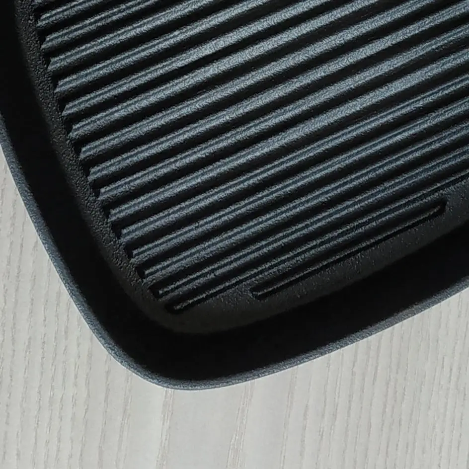 hot sale Classic Cast Iron Pre-season Grill griddle Cookware Skillet Steak Pan with single Handle Cookware