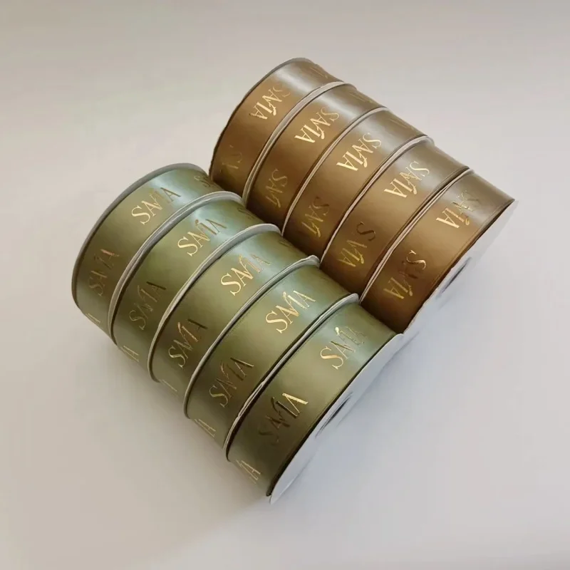 Ruban Pour Cadeau Avec Marque Ruban Personal customised ribbon Packing Ribbon For Packaging Custom Logo