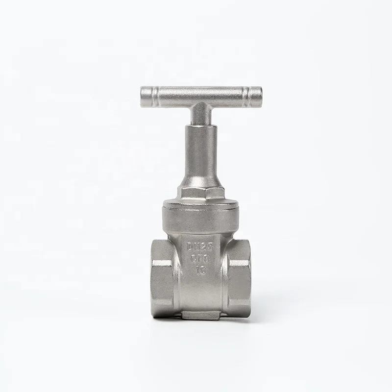 304 stainless steel internal thread encryption locking wire gate valve water meter front gate valve