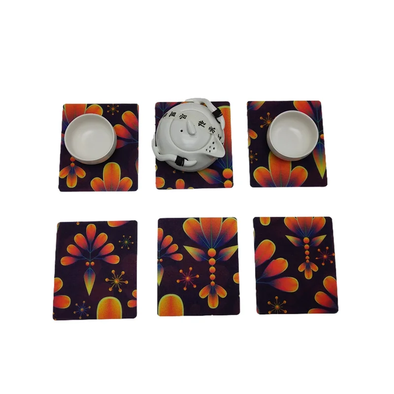 New design felt coaster Thick Eco-Friendly Square shape Blank Sublimation Coaster