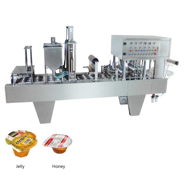 Автоматическая Машина Для Запечатывания фруктового сока с пластиковой прокаткой, машина для наполнения и запечатывания стаканчиков