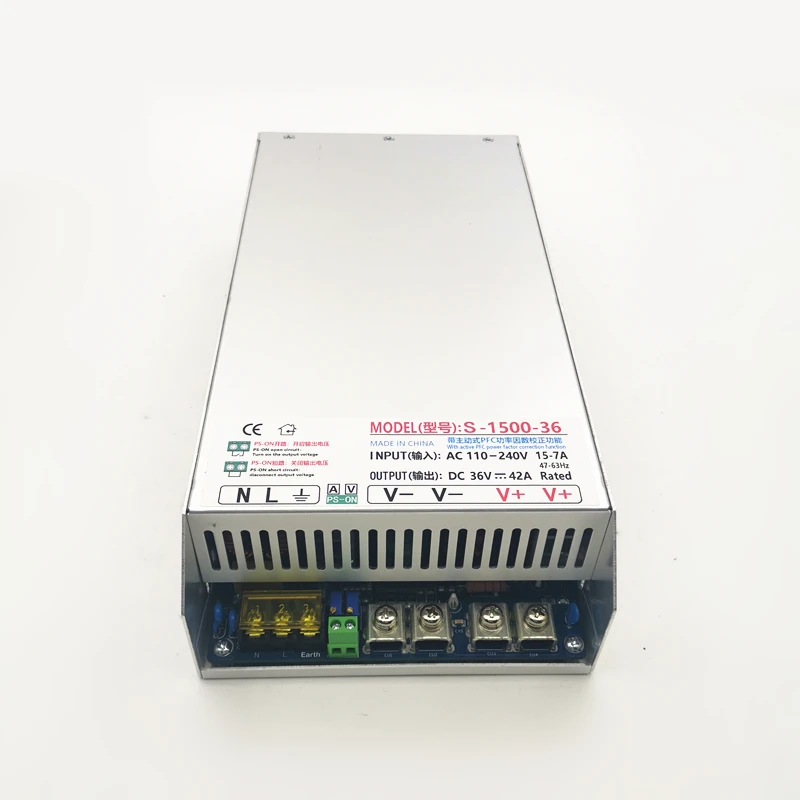 High quality 2000W 24V 83AA  Switching power supply with PFC function input 220vac DC  transformador RSP-2000-24